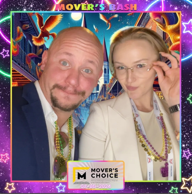 Mover's Bash 2024 Mover's Choice MirrorPIX AI illustrated NOLA background