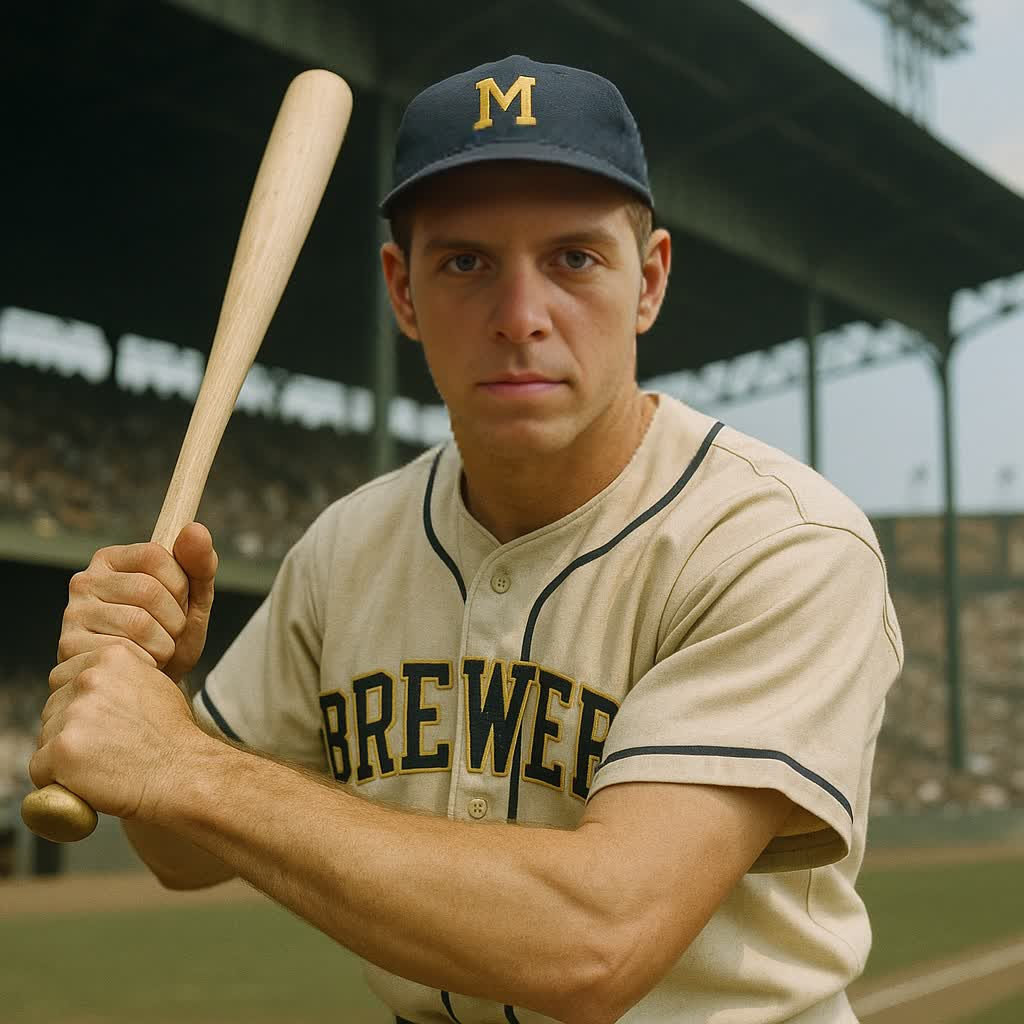 AI Experience vintage Milwaukee Brewers baseball MirrorPIX