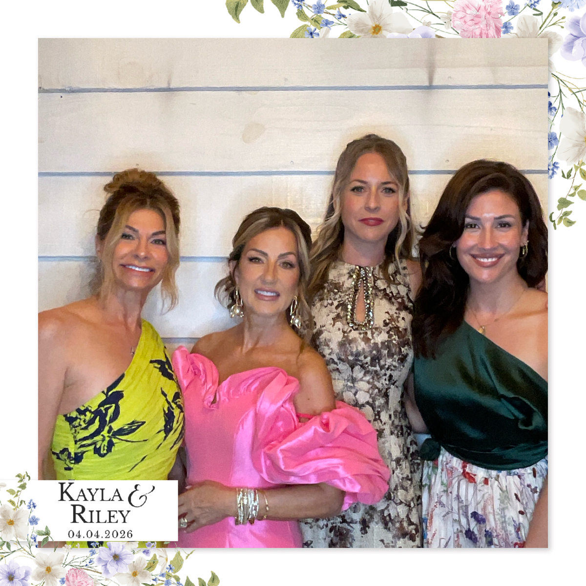 Kayla Riley wedding floral print MirrorPIX