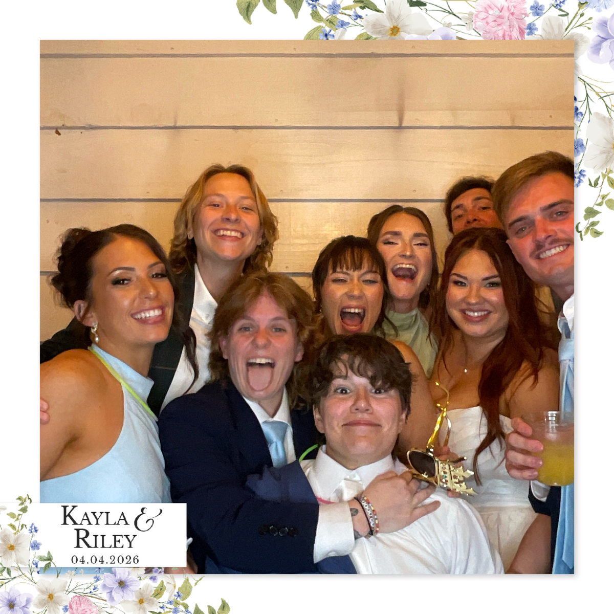 Kayla Riley floral overlay group print MirrorPIX April 2026