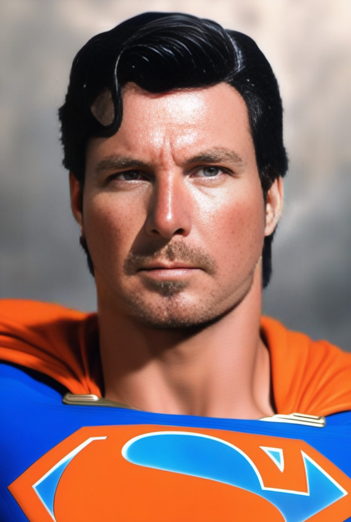 AI Experience Superman cinematic portrait MirrorPIX