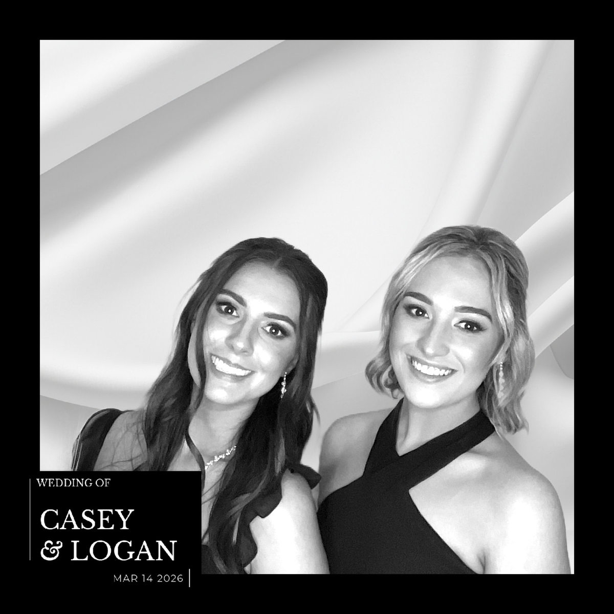 Casey Logan wedding B&W print MirrorPIX March 2026